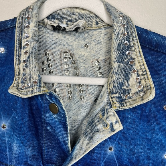 Jean Vest Atlantic City Airbrush Colorful Gambling Size XL - Picture 15 of 16